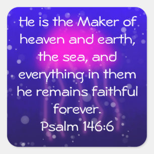 Autocollant de méduses de rose de 146:6 de psaume