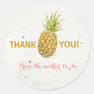 Autocollant de Merci d'ananas