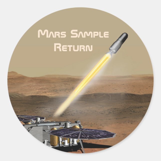 Autocollant de mission de retour Mars (Devant)