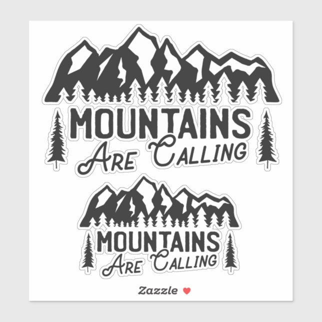 Autocollant de montagne (Feuille)