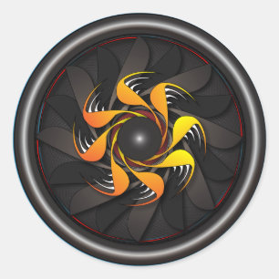 Autocollant de moteur à réaction