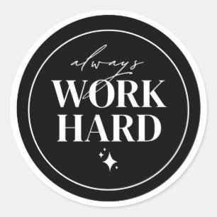 Autocollant de motivation minimaliste pour travail