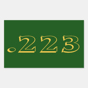 Autocollant de munitions .223