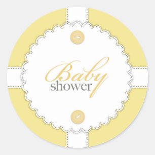 Autocollant de neutre de Dantel de baby shower