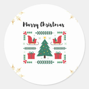 Autocollant de Noël de mariée