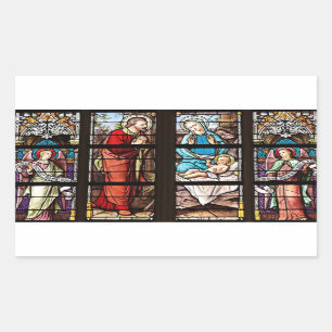 Autocollant de Noël en verre souillé de fenêtre