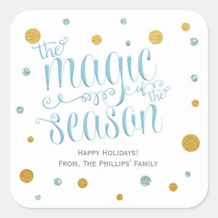 Autocollant de Noël Magie de la saison