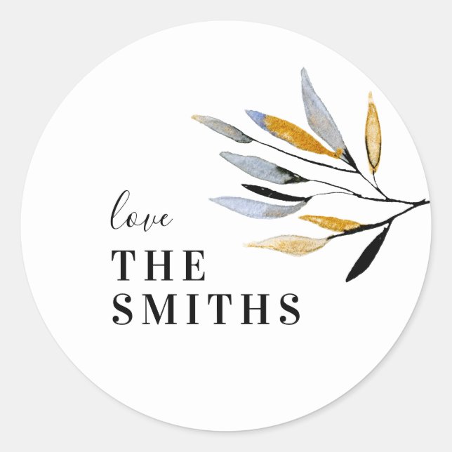 Autocollant de Noël naturel bio (Devant)