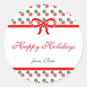 Autocollant de Noël Star Vintage