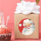 Autocollant de Noël vintage du Père Noël
