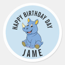 Autocollant de nom Jame pour l'anniversaire de Rhi
