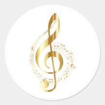 autocollant de note de musique