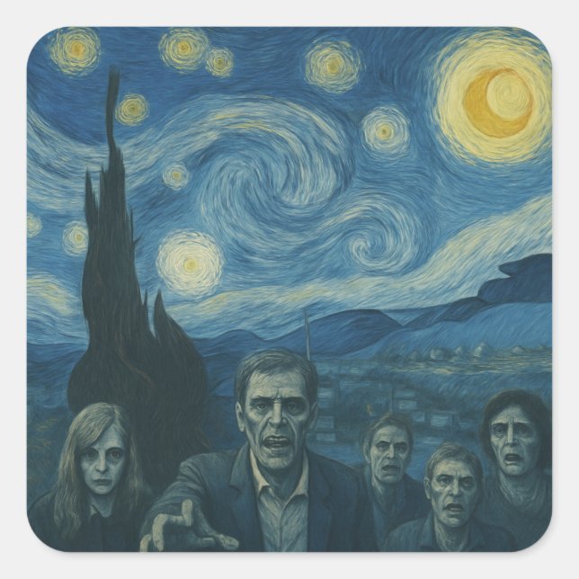 Autocollant de nuit Starry Zombie (Devant)