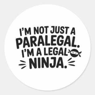 Autocollant de parajuridique Ninja juridique Déc