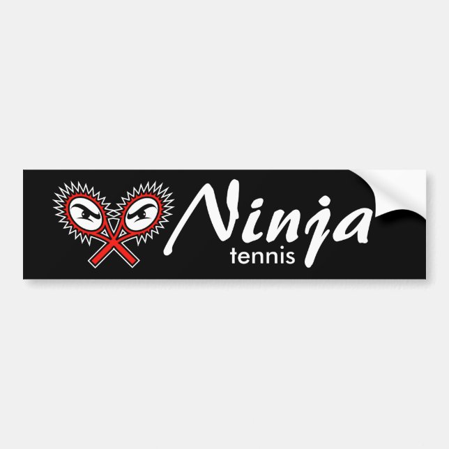 autocollant de pare-chocs de tennis de ninja (Devant)