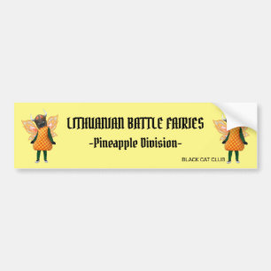 Autocollant de pare-chocs des fées de bataille lit
