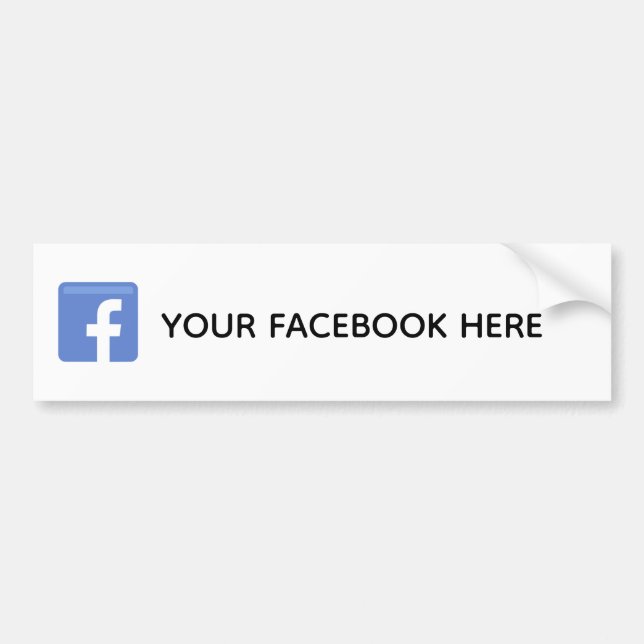 Autocollant de pare-chocs des médias sociaux (Devant)