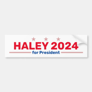 Autocollant de pare-chocs Haley 2024