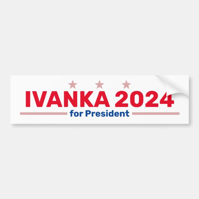 Autocollant de pare-chocs Ivanka 2024 (Devant)
