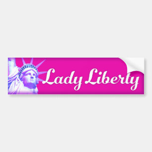 Autocollant de pare-chocs Lady Liberty