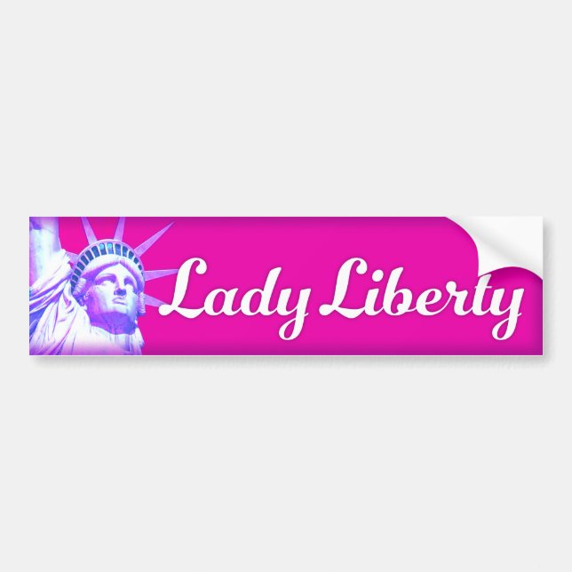 Autocollant de pare-chocs Lady Liberty (Devant)