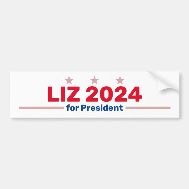 Autocollant de pare-chocs Liz 2024 (Devant)