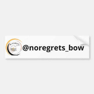 Autocollant de pare-chocs - @noregrets_bow