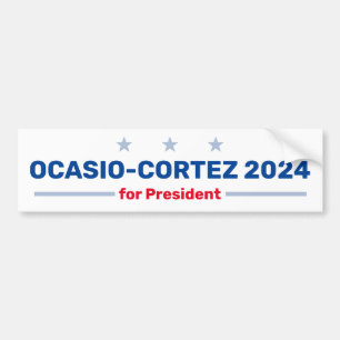 Autocollant de pare-chocs Ocasio-Cortez 2024
