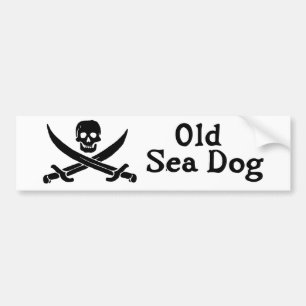 Autocollant de pare-chocs Old Sea Dog