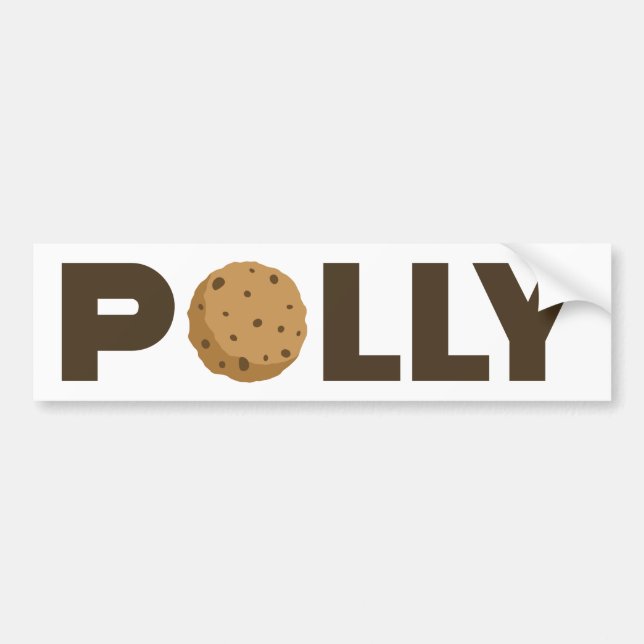 autocollant de pare-chocs Polly cookie (Devant)