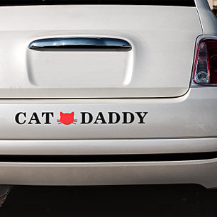 Autocollant de pare-chocs pour papa chat