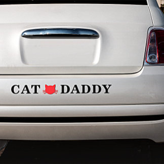 Autocollant de pare-chocs pour papa chat