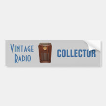 Autocollant de pare-chocs RADIO vintage
