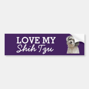 Autocollant de pare-chocs Shih Tzu