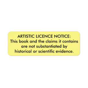 Autocollant "de permis artistique" pour des bibles