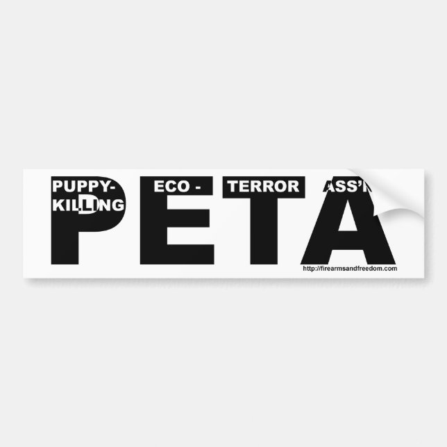 Autocollant de PETA (Devant)