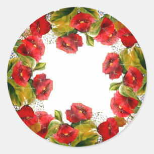 Autocollant de pies rouges