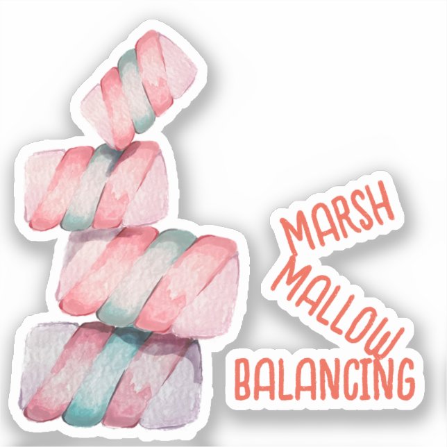 Autocollant de pistolet à balancier Marshmallow (Recto)