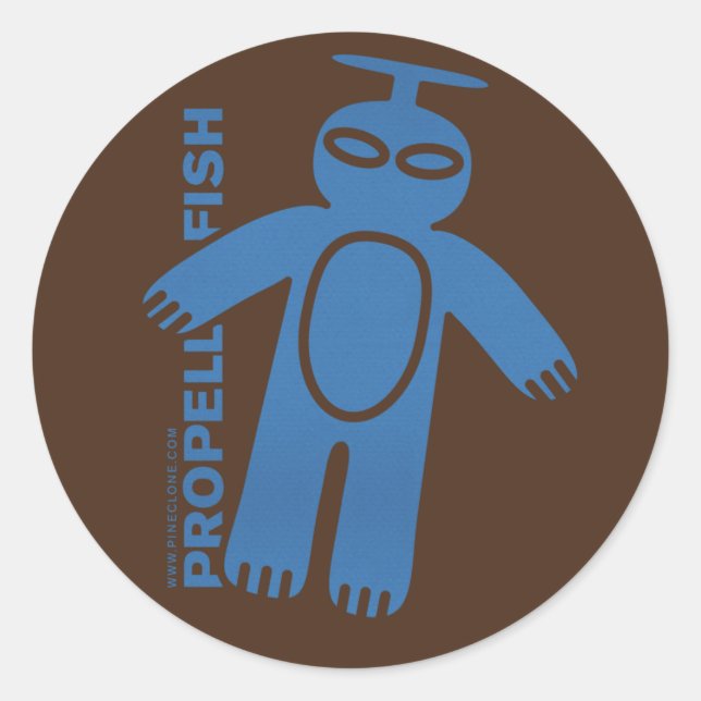 Autocollant de POISSONS de PROPULSEUR (Devant)