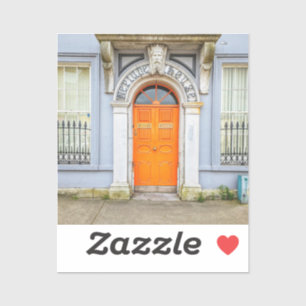 Autocollant de porte Orange Ireland