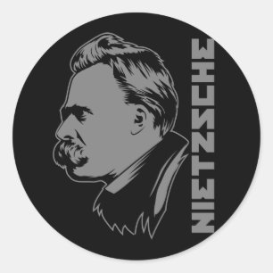 Autocollant de portrait Frederich Nietzsche