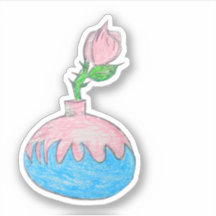 autocollant de pot de fleurs