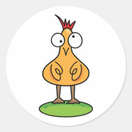 Autocollant de poulet original | Art d'animaux de