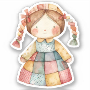 Autocollant de poupée de scrapbooking