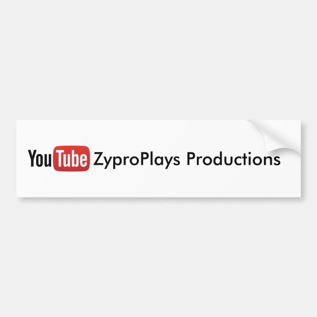 Autocollant de productions de YouTube ZyproPlays (Devant)