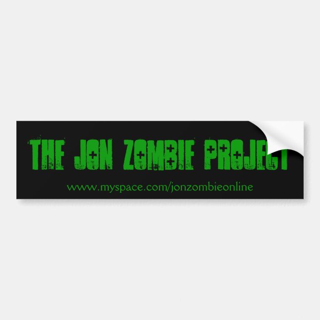 Autocollant de projet de zombi de Jon (Devant)