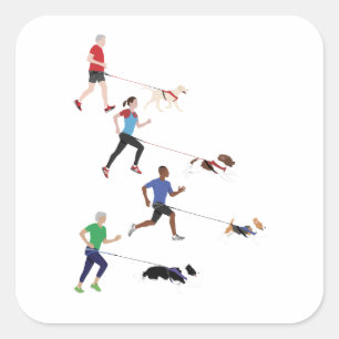 Autocollant de quartet de Canicross