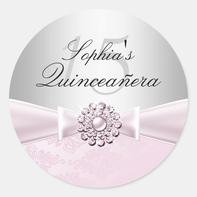 Autocollant de Quinceanera Bijoux (Devant)