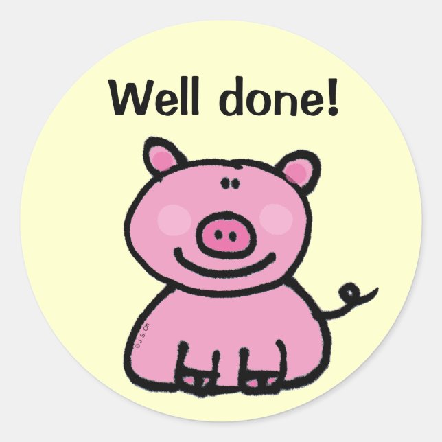 Autocollant de récompense (bien joué !) (Devant)