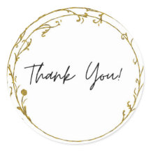 Autocollant de remerciement